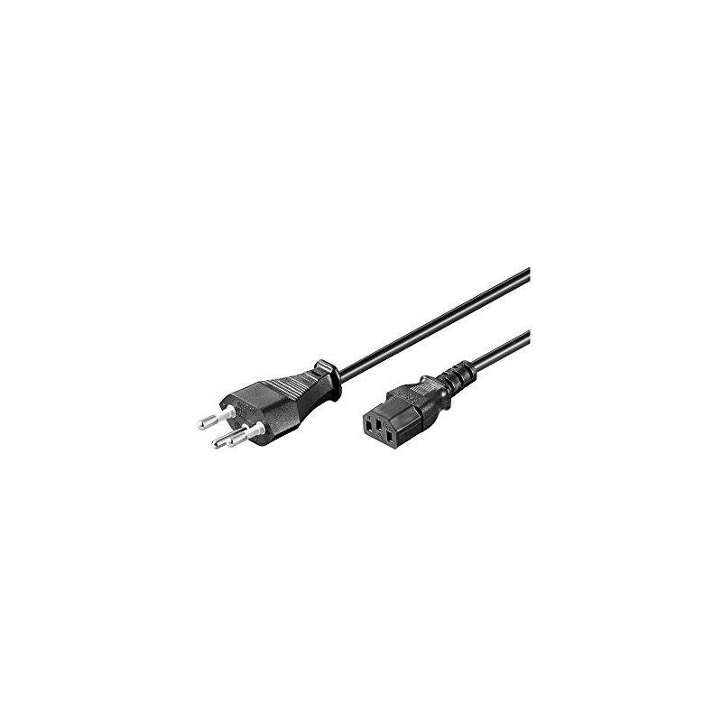 Wentronic Power Cable Switzerland Plug to IEC Female 2 m