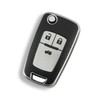 3 Button Car Key Shell for Vauxhall Astra, Black
