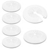 Pack of 6 Heating Pipe Rosette Rosettes for Radiator Pipes