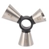 3 End Bar Measuring Cup 304 Stainless Steel Ergonomic Wine