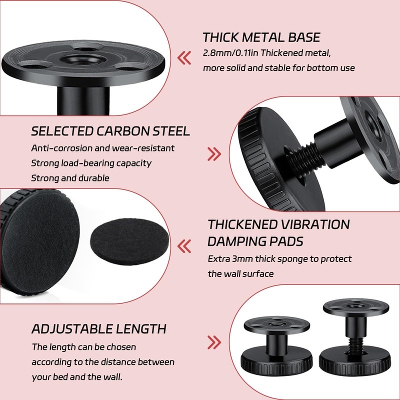 4 Pieces Anti Shake Bed Spacer Wall Spacer Wall Protector