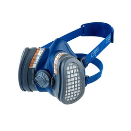 GVS SPR669 Elipse Low Profile Mask with A2P3 Filters for Organic Gases and Vapours until 5000 ppm and Dust, M/L