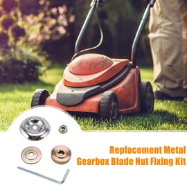 5 Pcs Replacement Metal Gearbox Blade Nut Fixing Kit With Hexagon Socket Screws For Strimmer Brushcutter Universal M10 Nut Fixing Kit Accessories,For Lawn Mower Trimmer Brush Cutter