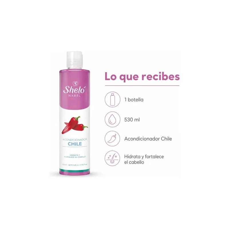 Acondicionador De Chile Sheló Nabel Crece Cabello Anticaída