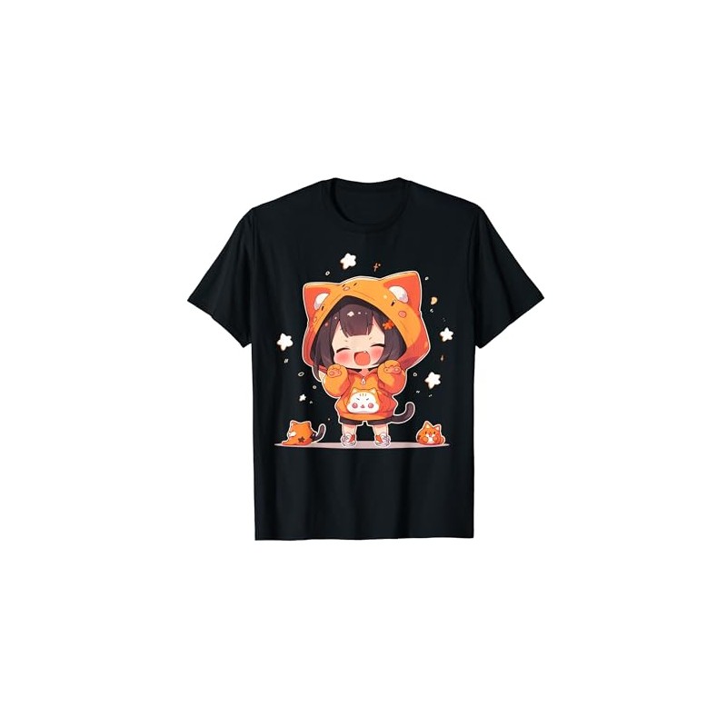 Cute Kawaii Girl Orange Kawaii Character T-Shirt