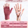 Tarpop 4 Pairs Women Winter Convertible Gloves Fingerless Mittens Knit