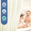 downluxe Waterproof Fabric Shower Curtain Liner, Soft Cloth Shower Liner