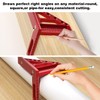 Large Carpenter Square Protractor Ruler with 3D Multi-Angle Measuring, 45/90°
