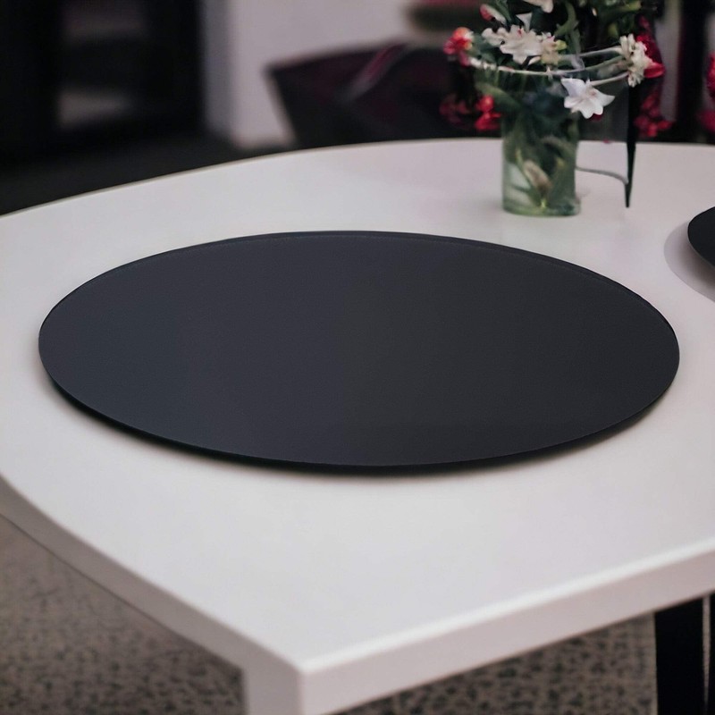 Oval Worktop Saver - Acrylic Matt Lemon Bonbon 38cm x