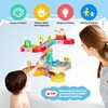 Bath Toys for Toddlers, 51pcs Traffic Themed Water Slide Track
