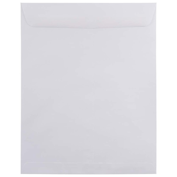 JAM PAPER 11 1/2 x 14 1/2 Open End Catalog Commercial Envelopes - White - 50/Pack