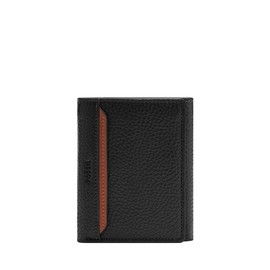 Fossil Men's Huntington Tri-Fold Wallet, black