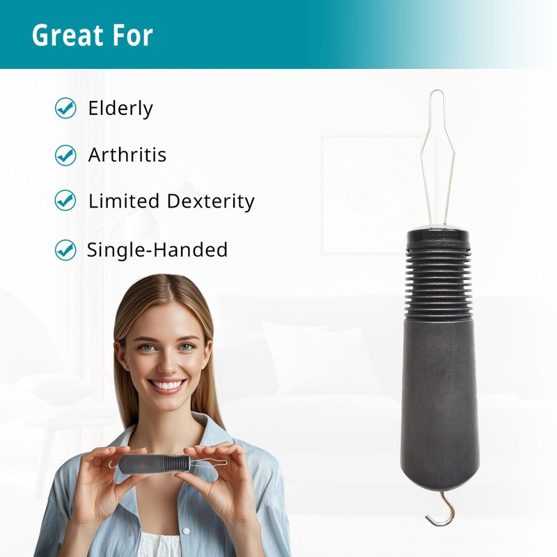 2 Pack Button Hook and Zipper Pull - Button Hook