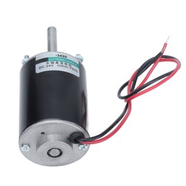 Permanent Magnet DC Motor CW CCW High Speed Motors with Ball Bearing 43mm Shaft Length24V 7000 Rpm