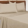 MALLONI HOME Queen Sheet Set - Double Brushed Microfiber Bedding