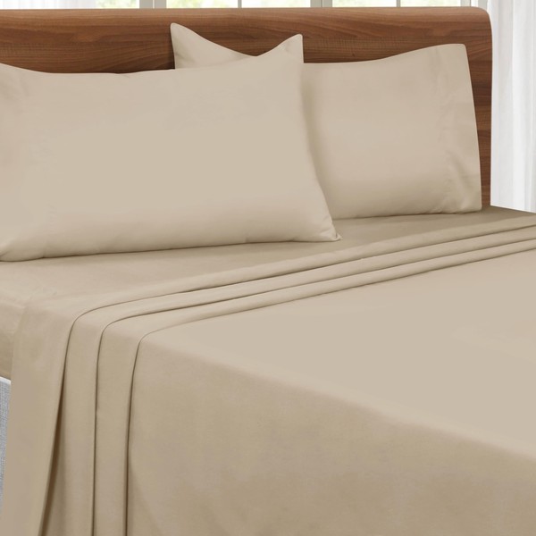 MALLONI HOME Queen Sheet Set - Double Brushed Microfiber Bedding