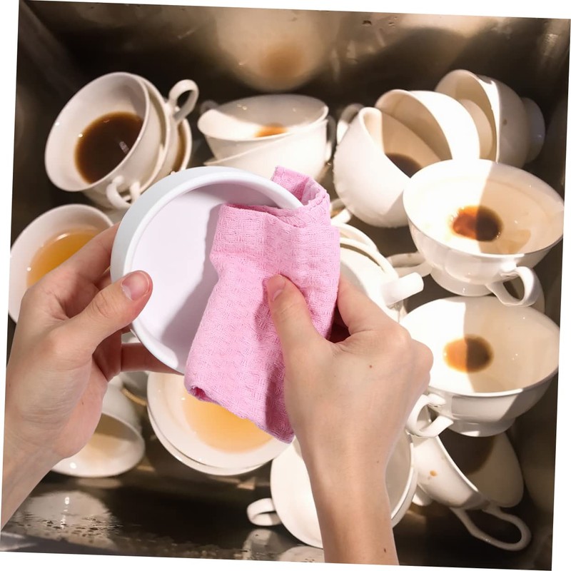 KOMBIUDA Dish Wipe Cloths Kitchen Cleaning Rag Set 4pcs Absorbent