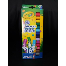 Crayola Pip-Squeaks Mini Non-Toxic Washable Marker, Conical Tip, 4 1/8 L Inches,