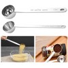HJYDGJ Pack of 2 Reusable Round Coffee Spoons, Coffee Measuring
