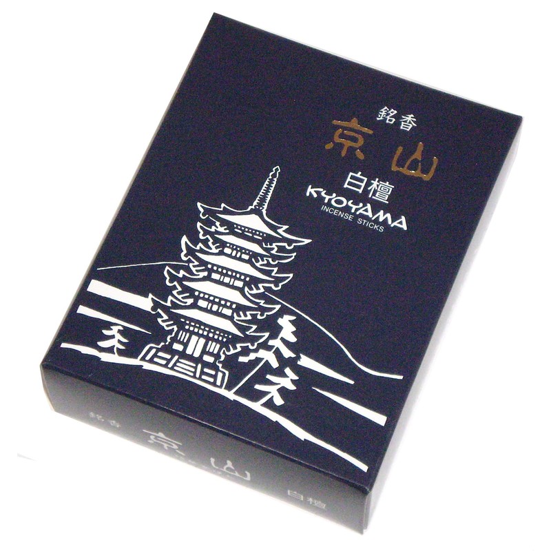 Seikado Incense Incense, Sandalwood, Kyoyama, Rose Stuffed (Navy Box)