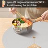 ZDLS Lazy Susan Shelf Liner,Silicone Lazy Susan Liners for Kitchen