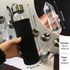HINATAA Crystal Water Bottle, Removable Healing Natural Quartz Water Bottle,