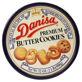 Danisa Butter Cookies In Tin, 32 Oz