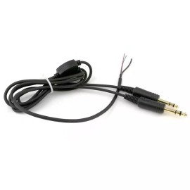 Rugged Air Aviation Replacement Pilot Headset Cable Cord Wires Dual Twin Plug Rugged Air