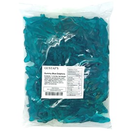 Gustaf's Blue Gummy Dolphins Candy, 2.2 Pound Bag