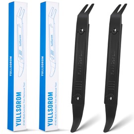 4140 Pry Tool,Pry Bar Trim Removal Tool,Pocket Pry Bar,Automotive Trim Removal Tool Kit,Aircraft Trim Removal Pry Tool,Interior and Exterior Trim Removal Kit for Planes (Dual-purpose tool black)
