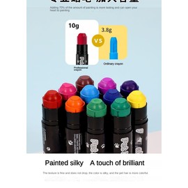 Temporary Pet Hair Dye, Pet Fur Paint Dye,Hair Painting Pens Non Toxic for Creative Grooming,Washable Dog Hair Dye, Pet Safe Marking Markers for Farm Animal