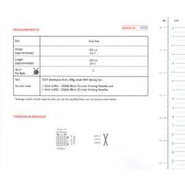 Sirdar Jewelspun Aran Knitting Pattern - 10723 Blanket