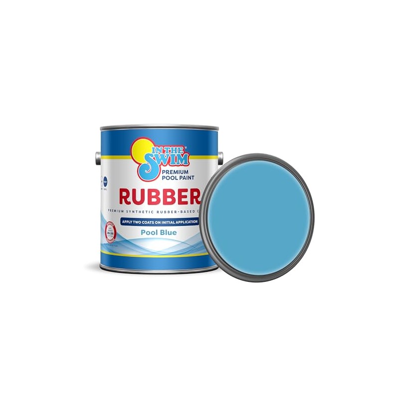In The Swim Synthetic Rubber-Base Pool Paint - Pool Blue