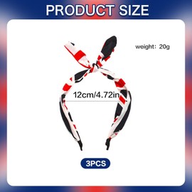 3 Pieces Of Bow Headbands, Bow Headbands, Fashionable Retro Headbands, Women'S Headbands, Clothing Accessories