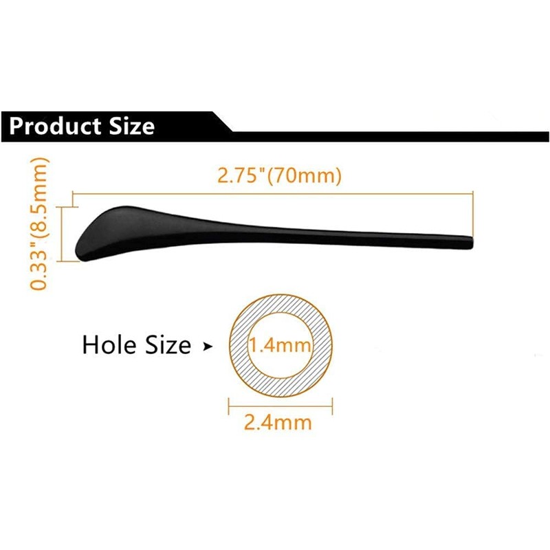 BEHLINE Sunglass Temple Tips,Replacement Ear SockTips Retainer,Eyeglasses Piece Tube Sleeve