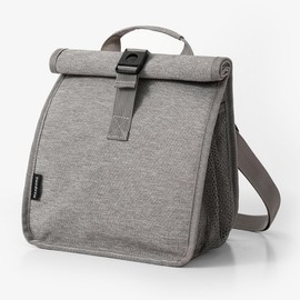 Insulated Lunch Bag for Men & Women - Simple Bento Cooler Tote Box Container for Office, Work, School, Picnic, Beach, Outdoor (Gray)