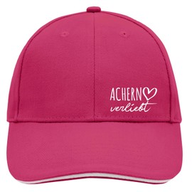 Huuraa Unisex cap with name of your favourite city in Baden-Württemberg, gift idea for friends and family, Pink/white