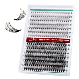 FADVAN Lash Extension 280pcs C Curl 10D+20D Cluster 9-16mm Mixed Individual Cluster Lashes (10D+20D 9-16mm)
