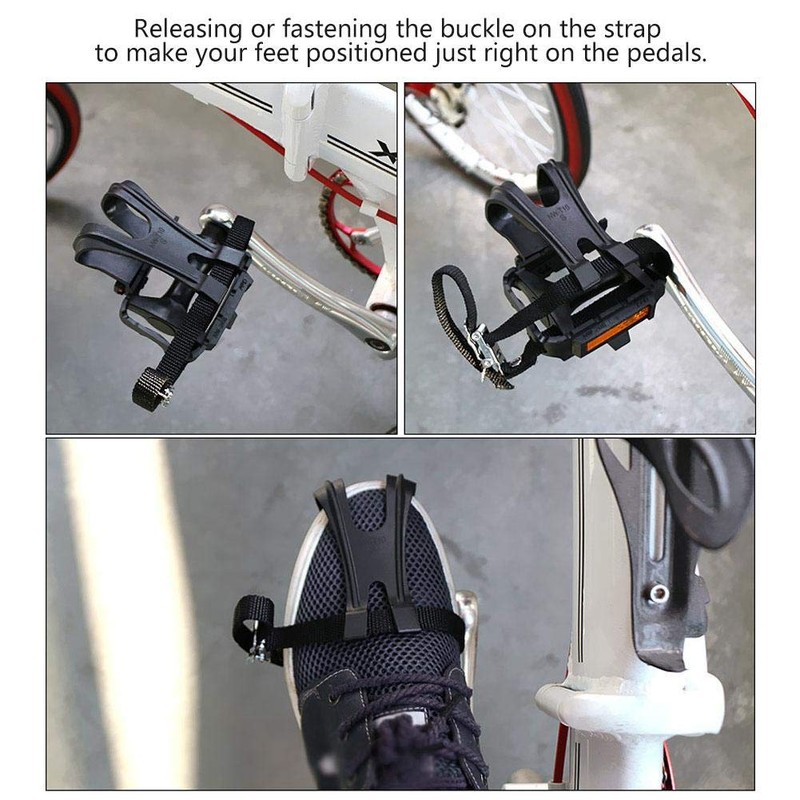 1 Pair Bike Pedals Nylon Mountain Bike Road Bicycle Clips