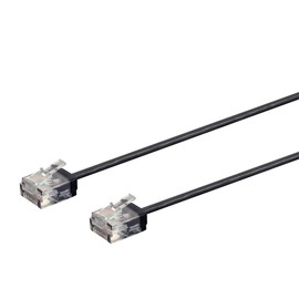 Monoprice Cat6 Ethernet Patch Cable - Snagless, 550MHz, UTP, 32AWG, 5 Feet, Black - Micro SlimRun Series