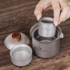 Boundless Voyage Titan Camping Tea Maker Outdoor Cup Titanium Cup