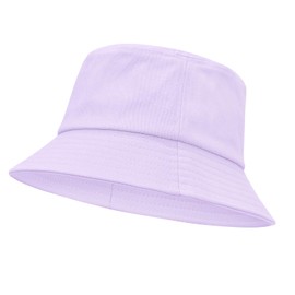 Unisex Athletic Bucket Hat Solid Colors Sun Hat with UV Protection for Outdoor Sports Packable Summer Hats Purple