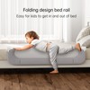 Folding Toddler Bed Rails for Crib,Baby Bed Rail Guard with