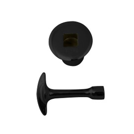 Westbrass R500-62 3/4" NPSM Log Lighter Gas Valve Trim Kit, 1-Pack, Matte Black