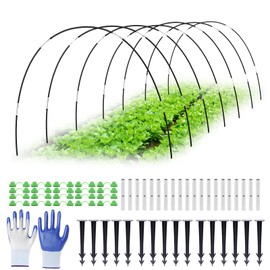 Bcuuozeeing Plant Tunnel Arches, 30 Pieces Tunnel Arches Raised Bed, Polytunnel for Raised Bed, Plant Tunnel for Raised Bed, Greenhouse Tyres for Raised Bed, DIY Greenhouse Tyres Cold Frame Tunnel