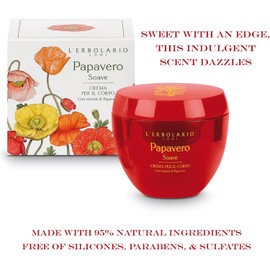 Papavero Soave (Sweet Poppy) Perfumed Body Cream by Lâ€TMErbolario Lodi
