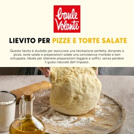 Baule volante Lievito biologico per pizze e torte salate - Prodotto con amido di mais e agenti lievitanti naturali - Perfetto per impasti morbidi e soffici