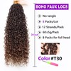 ZRQ 8 Packs Ombre Goddess Locs Crochet Hair 24 Inch