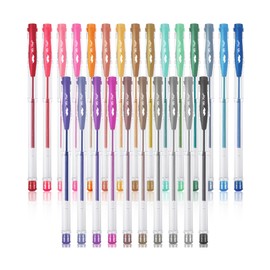 Mr. Pen- Metallic Gel Pens, 25 Unique Metallic Colors, Gel Pens for Adult Coloring Book, Gel Pen Set, Gel Pens Colored Gel Pens for Coloring, Colored Pens Gel, Coloring Pens for Adult Coloring Books