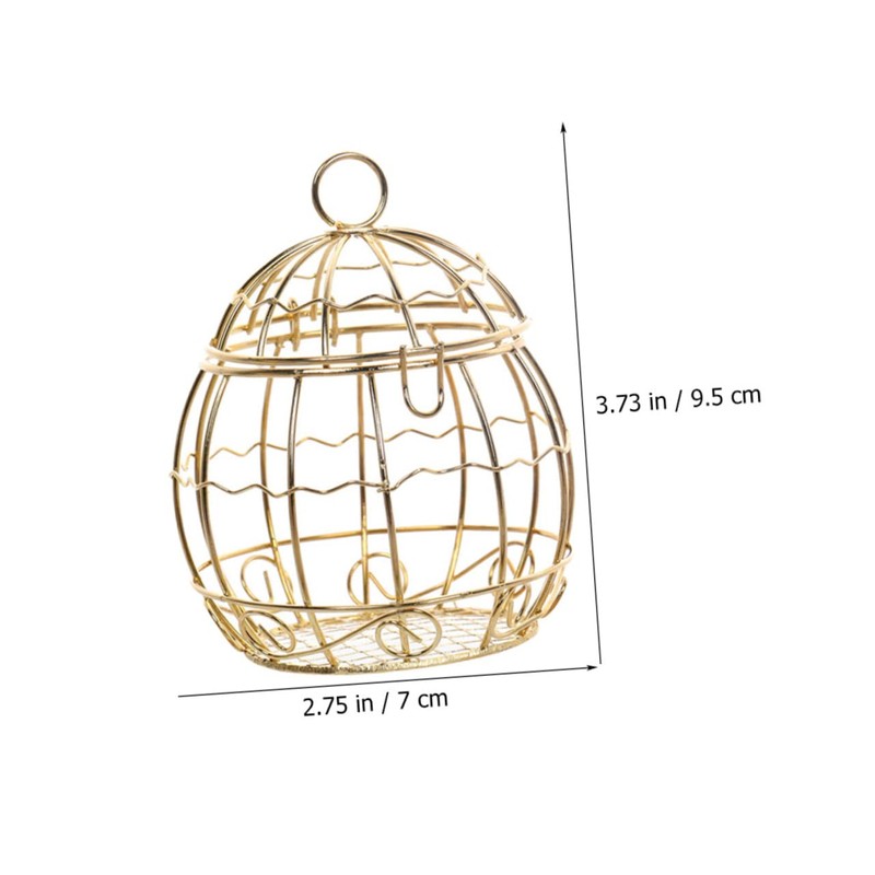 Kisangel 10 pcs candy box bird cage figurine birdcage figurine